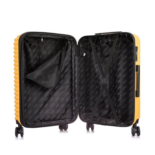 InUSA Ally Lightweight Hardside Spinner Suitcase 24-in - Mustard