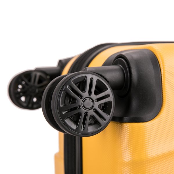InUSA Ally Lightweight Hardside Spinner Suitcase 24-in - Mustard
