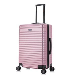 InUSA Deep Lightweight Hardside Spinner Suitcase 24-in - Rose Gold