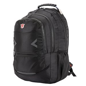 Dukap Navigator Black Executive Backpack for Laptops up to 15.6-in