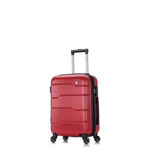 Dukap Rodez Lightweight Hardside Spinner Suitcase 20-in - Red