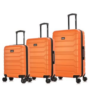 InUSA Trend Hardside Spinner 3-Piece Luggage Set (20-in/24-in/28-in) - Orange