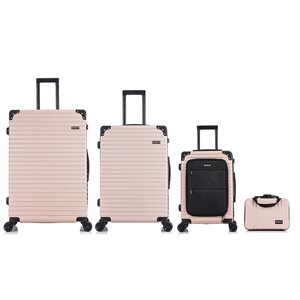 Dukap Tour Charcoal 4-Piece Luggage Set (12/20/24/28-in)