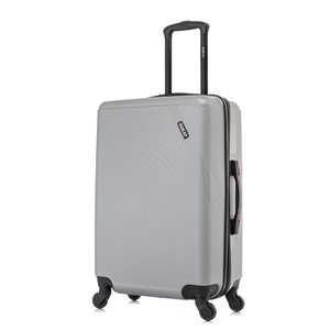 Dukap Discovery Lightweight Hardside Spinner Suitcase 24-in - Silver
