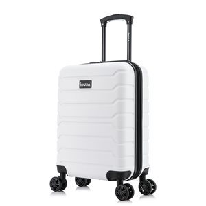 InUSA Trend Lightweight Hardside Spinner Suitcase 20-in - White