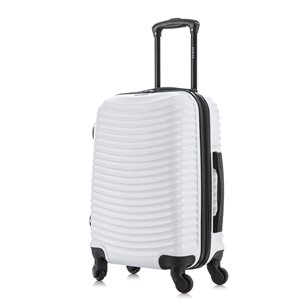 Dukap Adly Lightweight Hardside Spinner Suitcase 20-in - White
