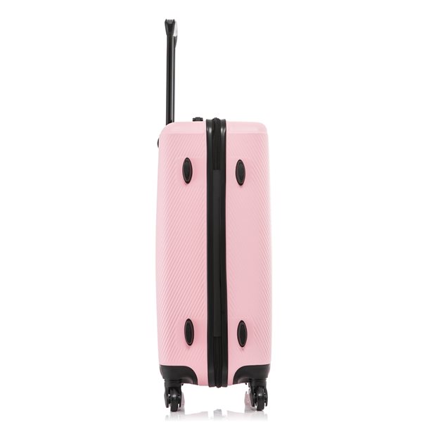 Dukap Discovery Lightweight Hardside Spinner Suitcase 24-in - Pink
