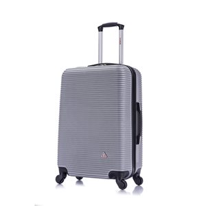 InUSA Royal Lightweight Hardside Spinner Suitcase 24-in - Silver
