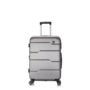 Dukap Rodez Lightweight Hardside Spinner Suitcase 24-in - Silver