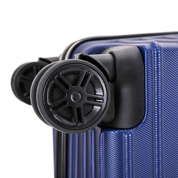 Dukap Tour Lightweight Medium 24-in Blue Suitcase