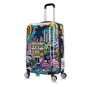 InUSA Prints Lightweight Hardside Spinner Suitcase 24-in - Miami Design