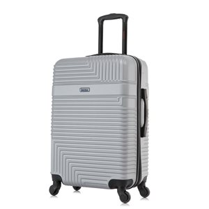 InUSA Resilience Lightweight Hardside Spinner Suitcase 24-in - Silver