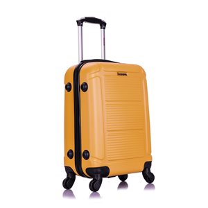 InUSA Pilot Lightweight Hardside Spinner Suitcase 20-in Mustard