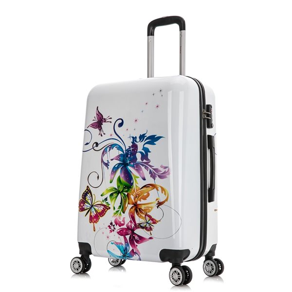 InUSA Prints Lightweight Hardside Spinner Suitcase 24-in - Fusion Design