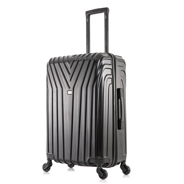 InUSA Vasty Lightweight Hardside Spinner Suitcase 24-in - Black ...