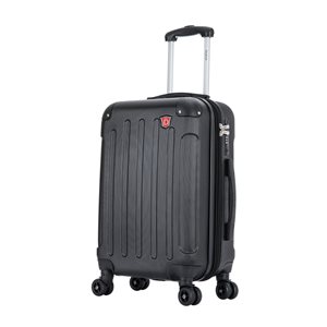 Dukap Intely Hardside Spinner Suitcase 20-in with integrated USB port - Black