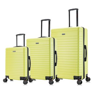 InUSA Lightweight Hardside Spinner 3-Piece Luggage Set (20-in/24-in/28-in) - Green