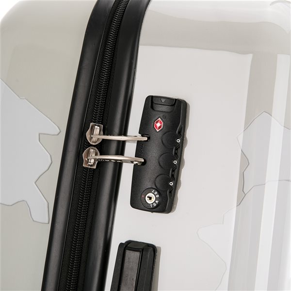 InUSA Prints Lightweight Hardside Spinner Suitcase 20-in - World Design