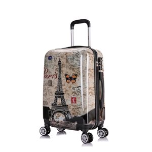 InUSA Prints Lightweight Hardside Spinner Suitcase 20-in - Paris Design