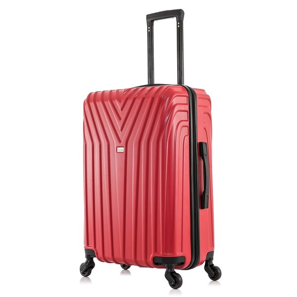 InUSA Vasty Lightweight Hardside Spinner Suitcase 24-in - Red IUVAS00M ...