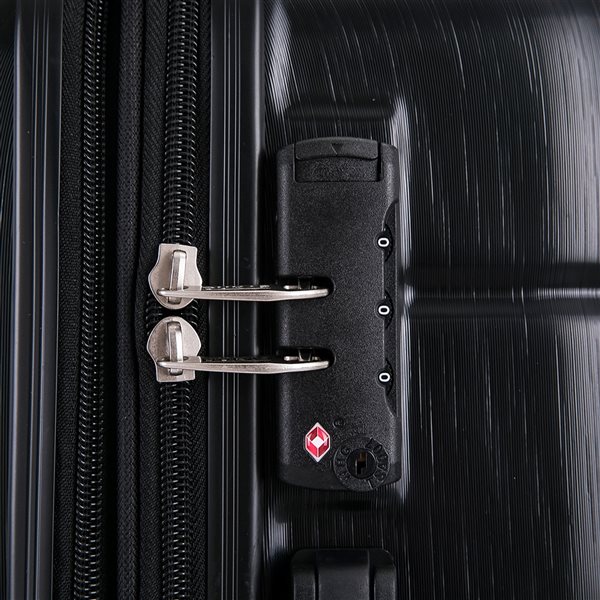 Dukap Rodez Lightweight Hardside Spinner Suitcase 20-in - Black