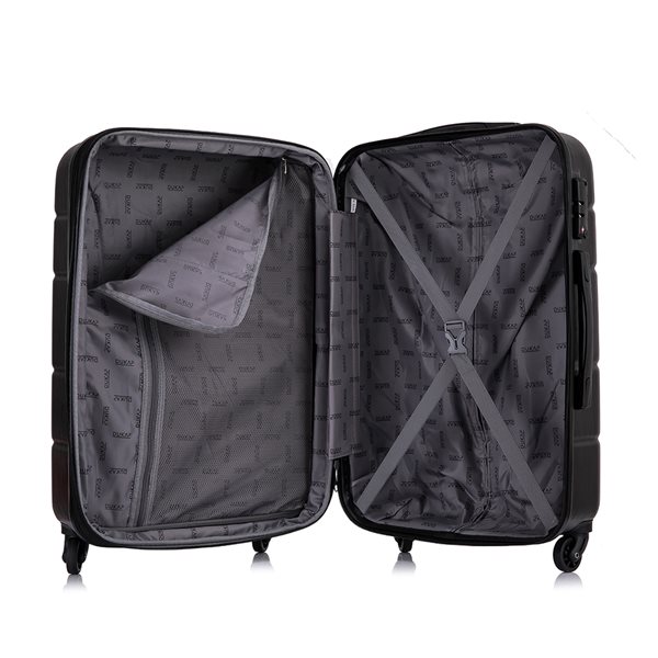 Dukap Rodez Lightweight Hardside Spinner Suitcase 20-in - Black