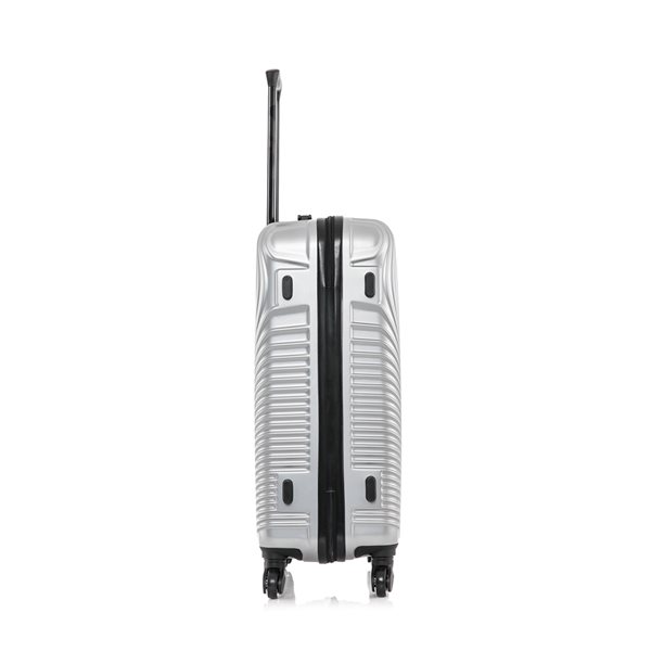 Dukap Inception Lightweight Hardside Spinner Suitcase 24-in - Silver
