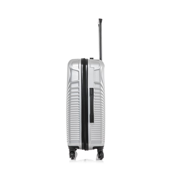 Dukap Inception Lightweight Hardside Spinner Suitcase 24-in - Silver