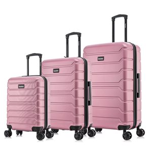 InUSA Trend Hardside Spinner 3-Piece Luggage Set (20-in/24-in/28-in) - Rose Gold