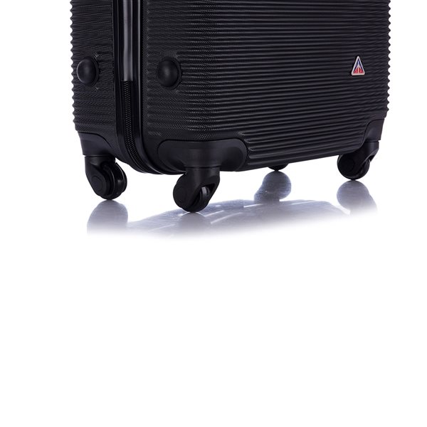 InUSA Royal Lightweight Hardside Spinner 4Piece Luggage Set (20in/24in/28in/32in) Black