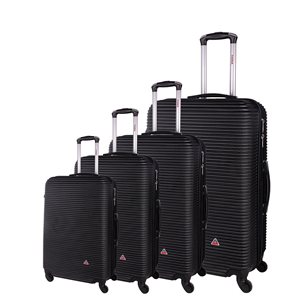 InUSA Royal Lightweight Hardside Spinner 4-Piece Luggage Set (20-in/24-in/28-in/32-in) - Black