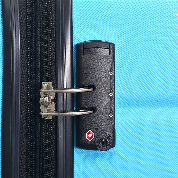 Dukap Rodez Lightweight Hardside Spinner Suitcase 24-in - Light Blue