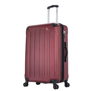 Dukap Hardside Spinner Suitcase 28-in with Integrated Digital Weight Scale - Wine