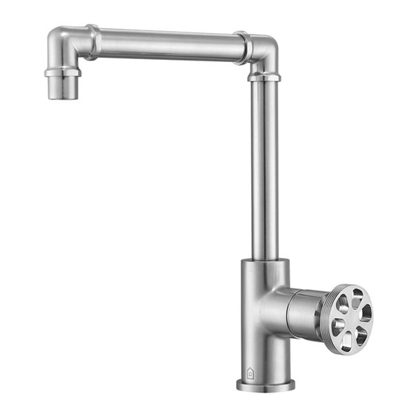 Ancona Urban Brushed Nickel 1-Handle Single Hole Bathroom Sink Faucet