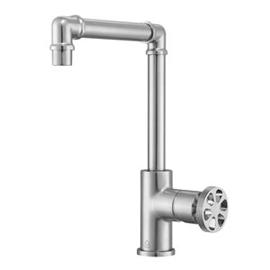 Ancona Urban Brushed Nickel 1-Handle Single Hole Bathroom Sink Faucet