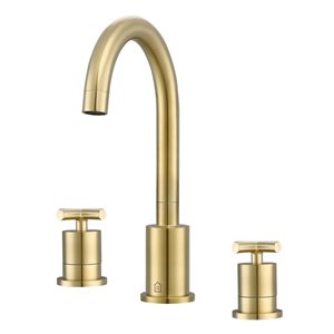 Ancona Ava Brushed Gold 2-Handle Widespread Bathroom Sink Faucet