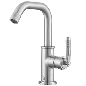 Ancona Industria Brushed Nickel 1-Handle Single Hole Bathroom Sink Faucet