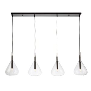 Artcraft-Lighting Conic Black Contemporary/Modern 4-Light Kitchen Island Light