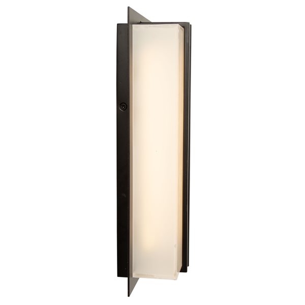 Artcraft Lighting Sausalito 11.81-in Black Hardwired LED Outdoor Wall Light