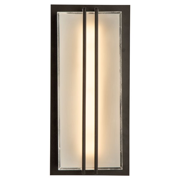 Artcraft Lighting Sausalito 11.81-in Black Hardwired LED Outdoor Wall Light