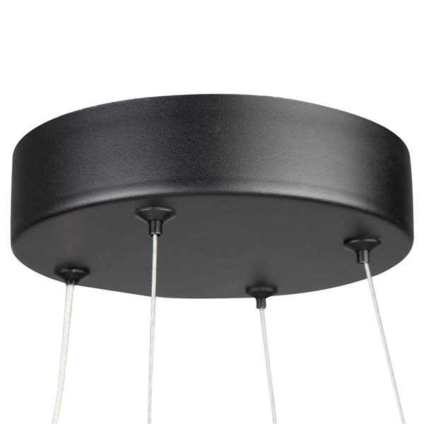 Artcraft Lighting Mira 30 W Black Modern/contemporary Globe Integrated LED Medium (10-22 Inches) Pendant Light