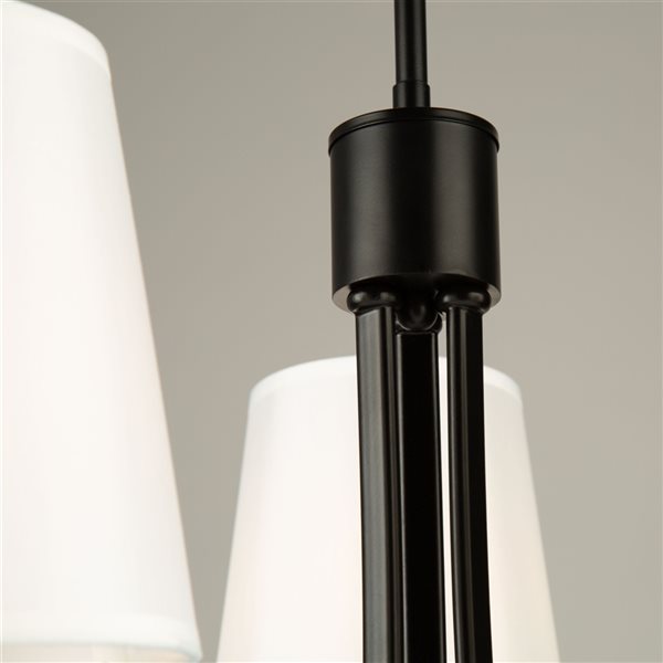 Artcraft Lighting Rhythm 3-light Black Traditional Chandelier