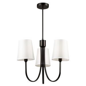 Artcraft Lighting Rhythm 3-light Black Traditional Chandelier