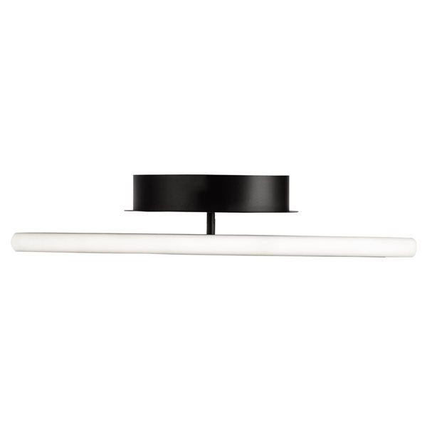 Artcraft Lighting Gemini 17.9-in Black and Nickel Modern/contemporary Integrated LED Flush Mount Light