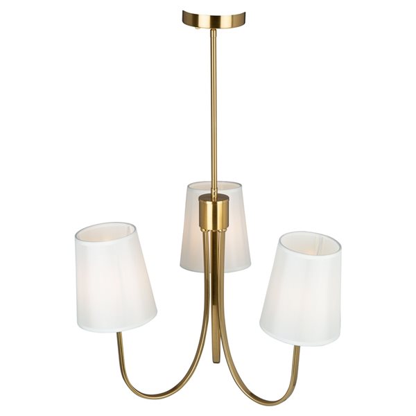 Artcraft Lighting Rhythm 3-light Brushed Gold Traditional Chandelier