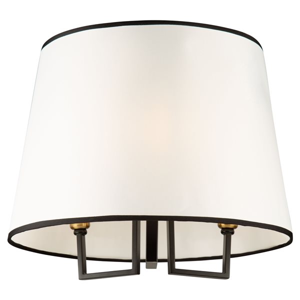 Artcraft-Lighting Coco Black and Gold 3-Light Semi-Flush Mount