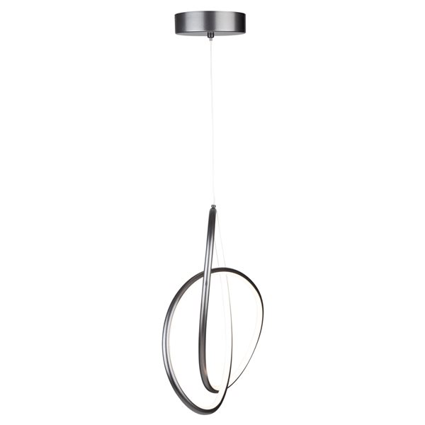 Artcraft Lighting Orion 24 W Grey Modern/contemporary Globe Integrated LED Medium (10-22 Inches) Pendant Light