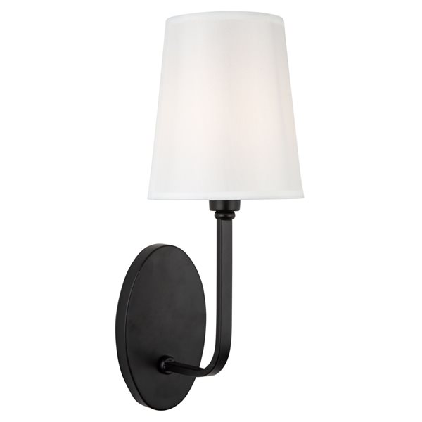 Artcraft Lighting Rhythm 6.3-in 1-light Black Traditional Wall Sconce