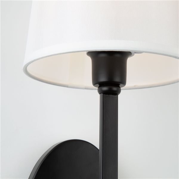 Artcraft Lighting Rhythm 6.3-in 1-light Black Traditional Wall Sconce