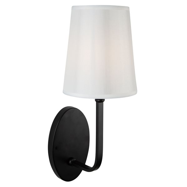 Artcraft Lighting Rhythm 6.3-in 1-light Black Traditional Wall Sconce